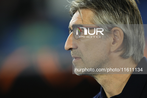 Ivan Juric head coach of Roma during the UEFA Europa League 2024/25 League Phase MD1 match between AS Roma and Athletic Club at Stadio Olimp...