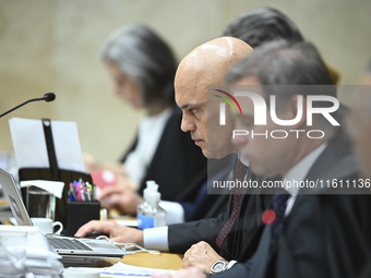 On September 26, 2024, in Brazil, Supreme Court Justice Alexandre de Moraes receives all the requested documents from Platform X (formerly T...