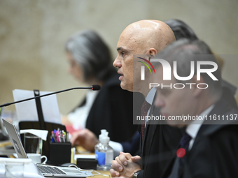 On September 26, 2024, in Brazil, Supreme Court Justice Alexandre de Moraes receives all the requested documents from Platform X (formerly T...