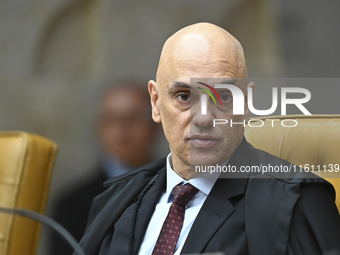 On September 26, 2024, in Brazil, Supreme Court Justice Alexandre de Moraes receives all the requested documents from Platform X (formerly T...