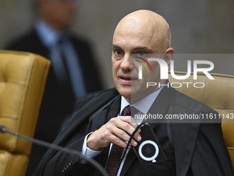 On September 26, 2024, in Brazil, Supreme Court Justice Alexandre de Moraes receives all the requested documents from Platform X (formerly T...