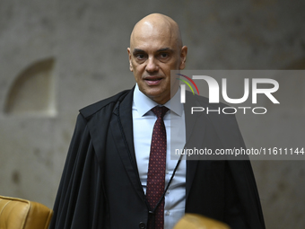 On September 26, 2024, in Brazil, Supreme Court Justice Alexandre de Moraes receives all the requested documents from Platform X (formerly T...