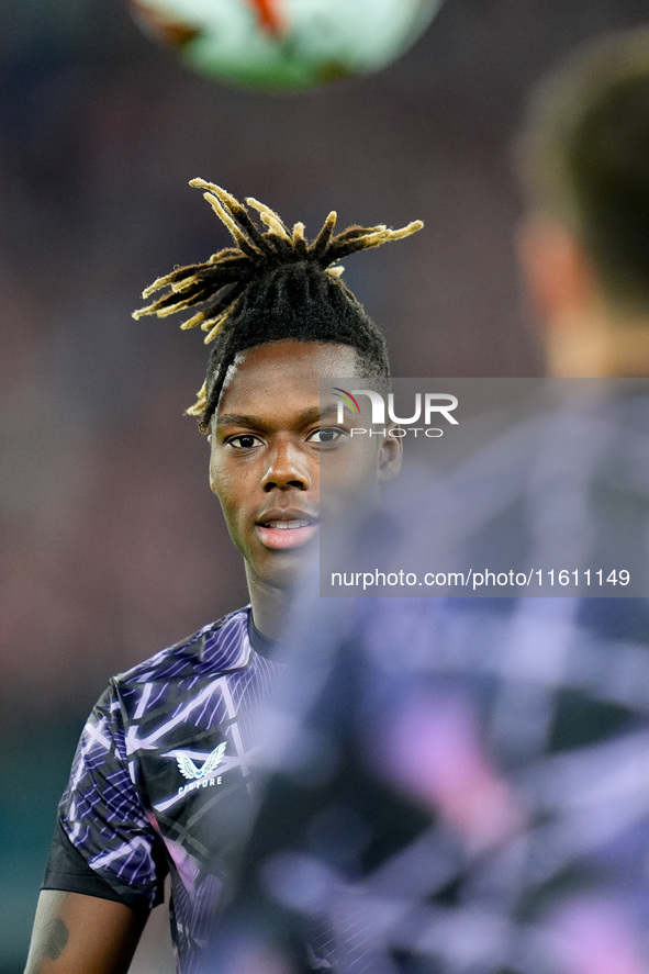 Nico Williams of Athletic Club looks on during the UEFA Europa League 2024/25 League Phase MD1 match between AS Roma and Athletic Club at St...