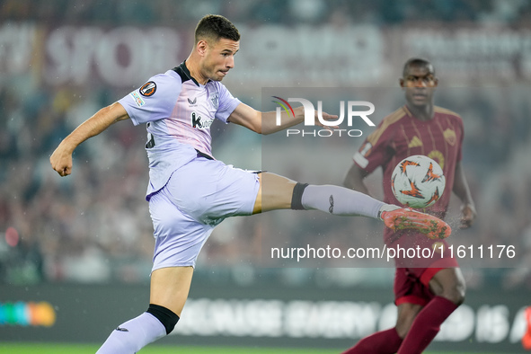 Gorka Guruzeta of Athletic Club during the UEFA Europa League 2024/25 League Phase MD1 match between AS Roma and Athletic Club at Stadio Oli...