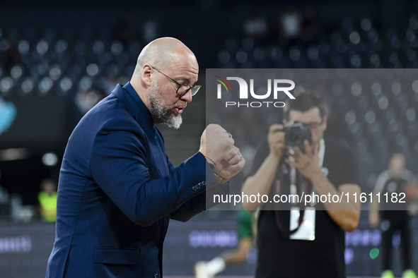 Mihai Silvasan during BKTEuroCup, regular season Round 1: U BT Cluj-Napoca vs. Cedevita Olimpija Ljubljana, in Cluj-Napoca, Romania, on Sept...