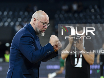 Mihai Silvasan during BKTEuroCup, regular season Round 1: U BT Cluj-Napoca vs. Cedevita Olimpija Ljubljana, in Cluj-Napoca, Romania, on Sept...