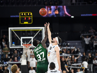 Derek Ogbeide and Zach Hankins are in action during the BKTEuroCup regular season Round 1: U BT Cluj-Napoca vs. Cedevita Olimpija Ljubljana,...