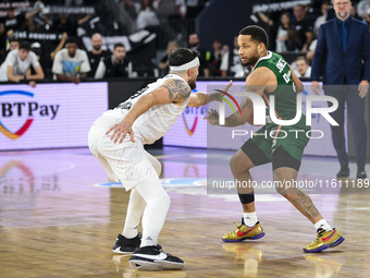 Devante Jones in action during BKTEuroCup, regular season Round 1: U BT Cluj-Napoca vs. Cedevita Olimpija Ljubljana, in Cluj-Napoca, Romania...