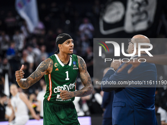 Devin Robinson participates in the BKTEuroCup, regular season Round 1: U BT Cluj-Napoca vs. Cedevita Olimpija Ljubljana, at BT Arena in Cluj...