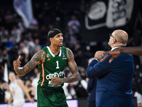 Devin Robinson participates in the BKTEuroCup, regular season Round 1: U BT Cluj-Napoca vs. Cedevita Olimpija Ljubljana, at BT Arena in Cluj...