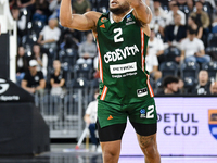 Devante Jones in action during BKTEuroCup, regular season Round 1: U BT Cluj-Napoca vs. Cedevita Olimpija Ljubljana, in Cluj-Napoca, Romania...