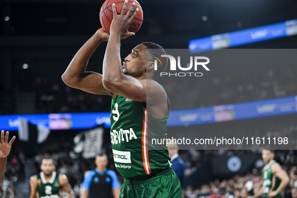 Brynton Lemar is in action during the BKTEuroCup regular season Round 1: U BT Cluj-Napoca vs. Cedevita Olimpija Ljubljana, at BT Arena in Cl...