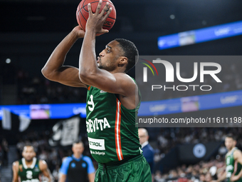 Brynton Lemar is in action during the BKTEuroCup regular season Round 1: U BT Cluj-Napoca vs. Cedevita Olimpija Ljubljana, at BT Arena in Cl...