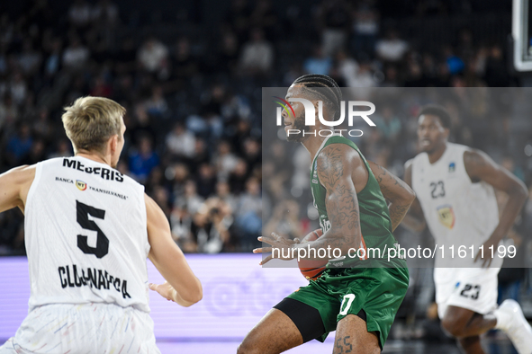 DJ Stewart in action during BKTEuroCup, regular season Round 1: U BT Cluj-Napoca vs. Cedevita Olimpija Ljubljana, in Cluj-Napoca, Romania, o...