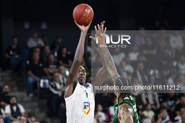 Kevin Hervey in action during BKTEuroCup, regular season Round 1: U BT Cluj-Napoca vs. Cedevita Olimpija Ljubljana, in BT Arena, Cluj-Napoca...