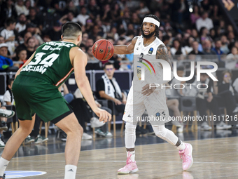 Devin Robinson participates in the BKTEuroCup, regular season Round 1: U BT Cluj-Napoca vs. Cedevita Olimpija Ljubljana, at BT Arena in Cluj...