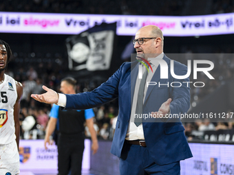 In action during BKTEuroCup, regular season Round 1: U BT Cluj-Napoca vs. Cedevita Olimpija Ljubljana, in BT Arena, Cluj-Napoca, on Septembe...