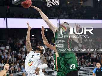 Martinas Geben is in action during the BKTEuroCup regular season Round 1: U BT Cluj-Napoca vs. Cedevita Olimpija Ljubljana, at BT Arena in C...