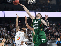 Martinas Geben is in action during the BKTEuroCup regular season Round 1: U BT Cluj-Napoca vs. Cedevita Olimpija Ljubljana, at BT Arena in C...