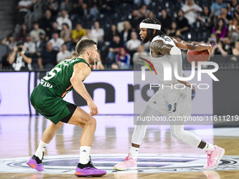 Zavier Simpson participates in the BKTEuroCup, regular season Round 1: U BT Cluj-Napoca vs. Cedevita Olimpija Ljubljana, at BT Arena in Cluj...