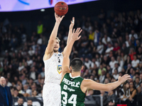 Mareks Mejeris is in action during BKTEuroCup, regular season Round 1: U BT Cluj-Napoca vs. Cedevita Olimpija Ljubljana, at BT Arena, Cluj-N...