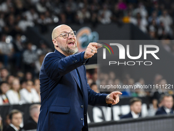 Mihai Silvasan during BKTEuroCup, regular season Round 1: U BT Cluj-Napoca vs. Cedevita Olimpija Ljubljana, in Cluj-Napoca, Romania, on Sept...