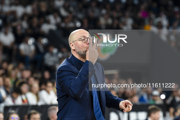 Mihai Silvasan during BKTEuroCup, regular season Round 1: U BT Cluj-Napoca vs. Cedevita Olimpija Ljubljana, in Cluj-Napoca, Romania, on Sept...