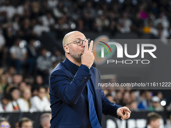 Mihai Silvasan during BKTEuroCup, regular season Round 1: U BT Cluj-Napoca vs. Cedevita Olimpija Ljubljana, in Cluj-Napoca, Romania, on Sept...