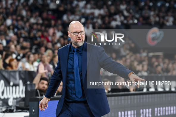 Mihai Silvasan during BKTEuroCup, regular season Round 1: U BT Cluj-Napoca vs. Cedevita Olimpija Ljubljana, in Cluj-Napoca, Romania, on Sept...