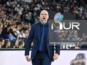 Mihai Silvasan during BKTEuroCup, regular season Round 1: U BT Cluj-Napoca vs. Cedevita Olimpija Ljubljana, in Cluj-Napoca, Romania, on Sept...