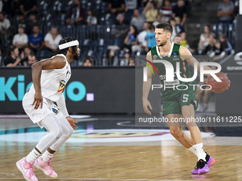 Aleksej Nikolic in action during BKTEuroCup, regular season Round 1: U BT Cluj-Napoca vs. Cedevita Olimpija Ljubljana, in Cluj-Napoca, Roman...