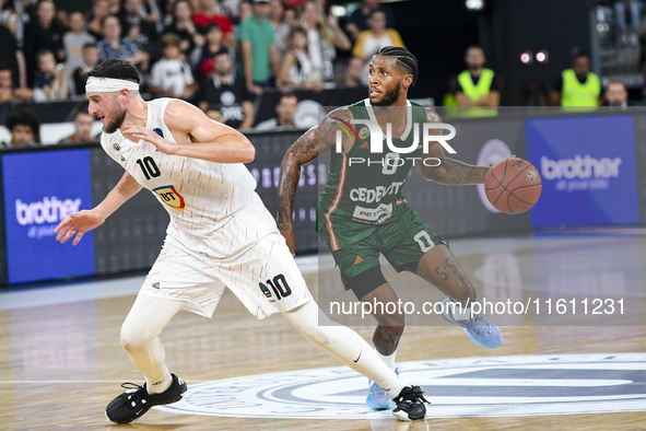 DJ Stewart in action during BKTEuroCup, regular season Round 1: U BT Cluj-Napoca vs. Cedevita Olimpija Ljubljana, in Cluj-Napoca, Romania, o...