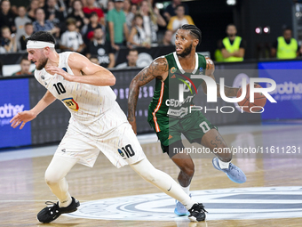 DJ Stewart in action during BKTEuroCup, regular season Round 1: U BT Cluj-Napoca vs. Cedevita Olimpija Ljubljana, in Cluj-Napoca, Romania, o...