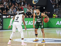 Devante Jones in action during BKTEuroCup, regular season Round 1: U BT Cluj-Napoca vs. Cedevita Olimpija Ljubljana, in Cluj-Napoca, Romania...