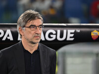 Ivan Juric coaches A.S. Roma during the UEFA Europa League 2024/25 League Phase MD1 match between A.S. Roma and Athletic Club Bilbao at Olym...