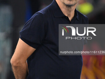 Ivan Juric coaches A.S. Roma during the UEFA Europa League 2024/25 League Phase MD1 match between A.S. Roma and Athletic Club Bilbao at Olym...