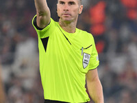 Referee Georgi Kabakov (BUL) officiates the UEFA Europa League 2024/25 League Phase MD1 match between A.S. Roma and Athletic Club Bilbao at...