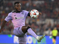 Alvaro Djalo of Athletic Club de Bilbao in action during the UEFA Europa League 2024/25 League Phase MD1 match between A.S. Roma and Athleti...