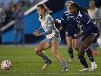 Kerstin Casparij #18 of Manchester City W.F.C. is in action during the UEFA Women's Champions League Second Round 2nd Leg match between Manc...