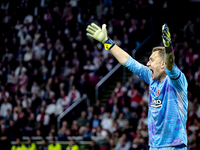 Besiktas JK goalkeeper Mert Gunok during the match between Ajax and Besiktas at the Johan Cruijff ArenA for the UEFA Europa League - League...