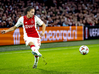 AFC Ajax Amsterdam midfielder Kian Fitz-Jim plays during the match between Ajax and Besiktas at the Johan Cruijff ArenA for the UEFA Europa...