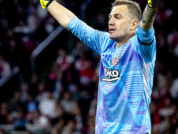 Besiktas JK goalkeeper Mert Gunok during the match between Ajax and Besiktas at the Johan Cruijff ArenA for the UEFA Europa League - League...