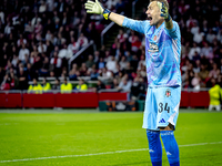 Besiktas JK goalkeeper Mert Gunok during the match between Ajax and Besiktas at the Johan Cruijff ArenA for the UEFA Europa League - League...