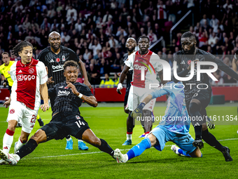 AFC Ajax Amsterdam midfielder Kian Fitz-Jim scores the 1-0 during the match Ajax vs. Besiktas at the Johan Cruijff ArenA for the UEFA Europa...