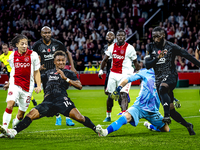 AFC Ajax Amsterdam midfielder Kian Fitz-Jim scores the 1-0 during the match Ajax vs. Besiktas at the Johan Cruijff ArenA for the UEFA Europa...