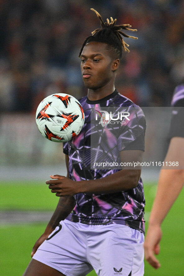 Nico Williams of Athletic Club de Bilbao during the UEFA Europa League 2024/25 League Phase MD1 match between A.S. Roma and Athletic Club Bi...