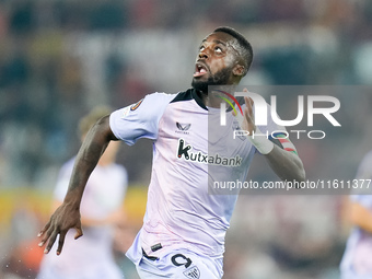 Inaki Williams of Athletic Club during the UEFA Europa League 2024/25 League Phase MD1 match between AS Roma and Athletic Club at Stadio Oli...