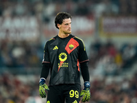 Mile Svilar of AS Roma looks on during the UEFA Europa League 2024/25 League Phase MD1 match between AS Roma and Athletic Club at Stadio Oli...