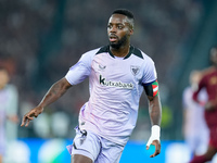 Inaki Williams of Athletic Club looks on during the UEFA Europa League 2024/25 League Phase MD1 match between AS Roma and Athletic Club at S...