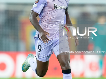 Inaki Williams of Athletic Club looks on during the UEFA Europa League 2024/25 League Phase MD1 match between AS Roma and Athletic Club at S...